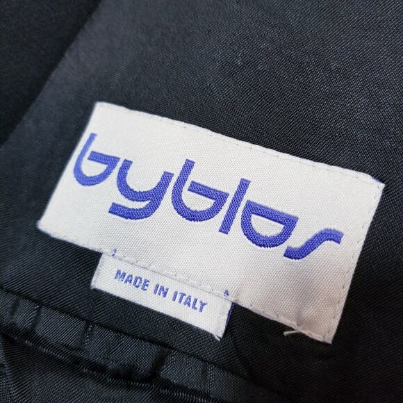 Vintage BYBLOS Wool Blend Black Blazer Jacket - Picture 2 of 13